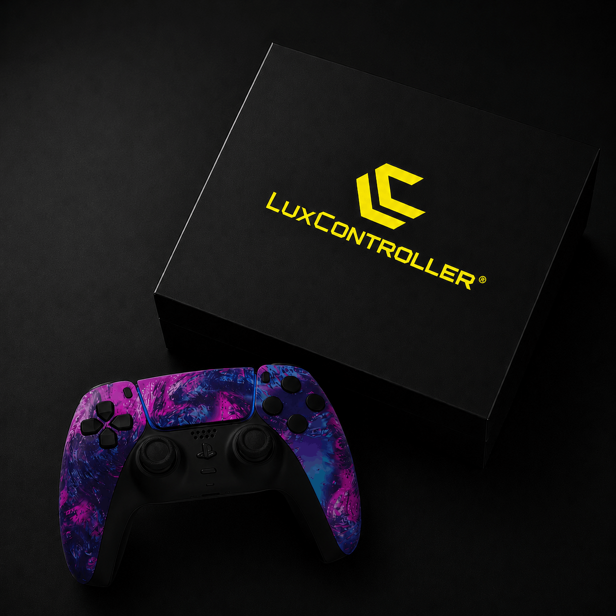 PS5 Custom Controller in lila blau Farben Design