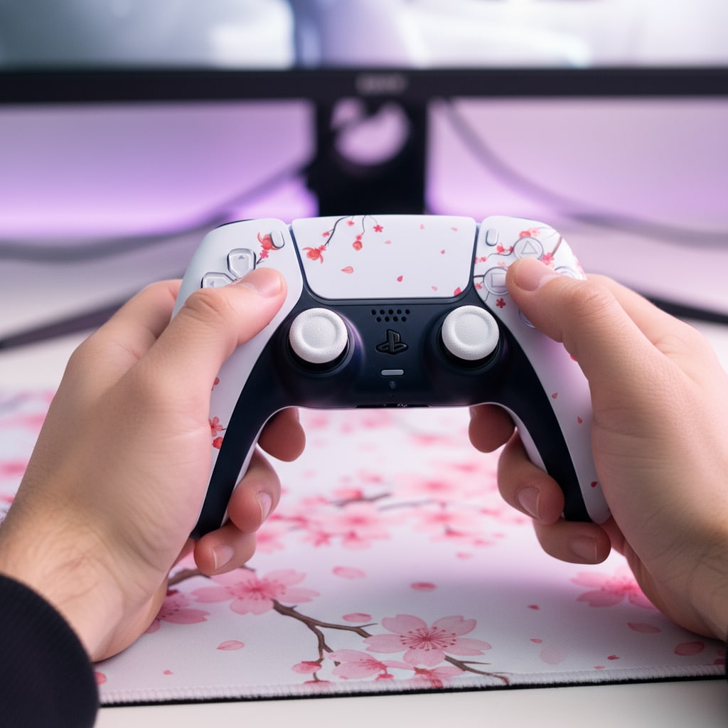 PS5 LUX Sakura white