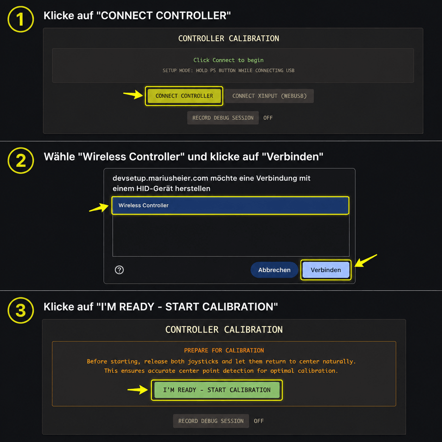 Controller verbinden