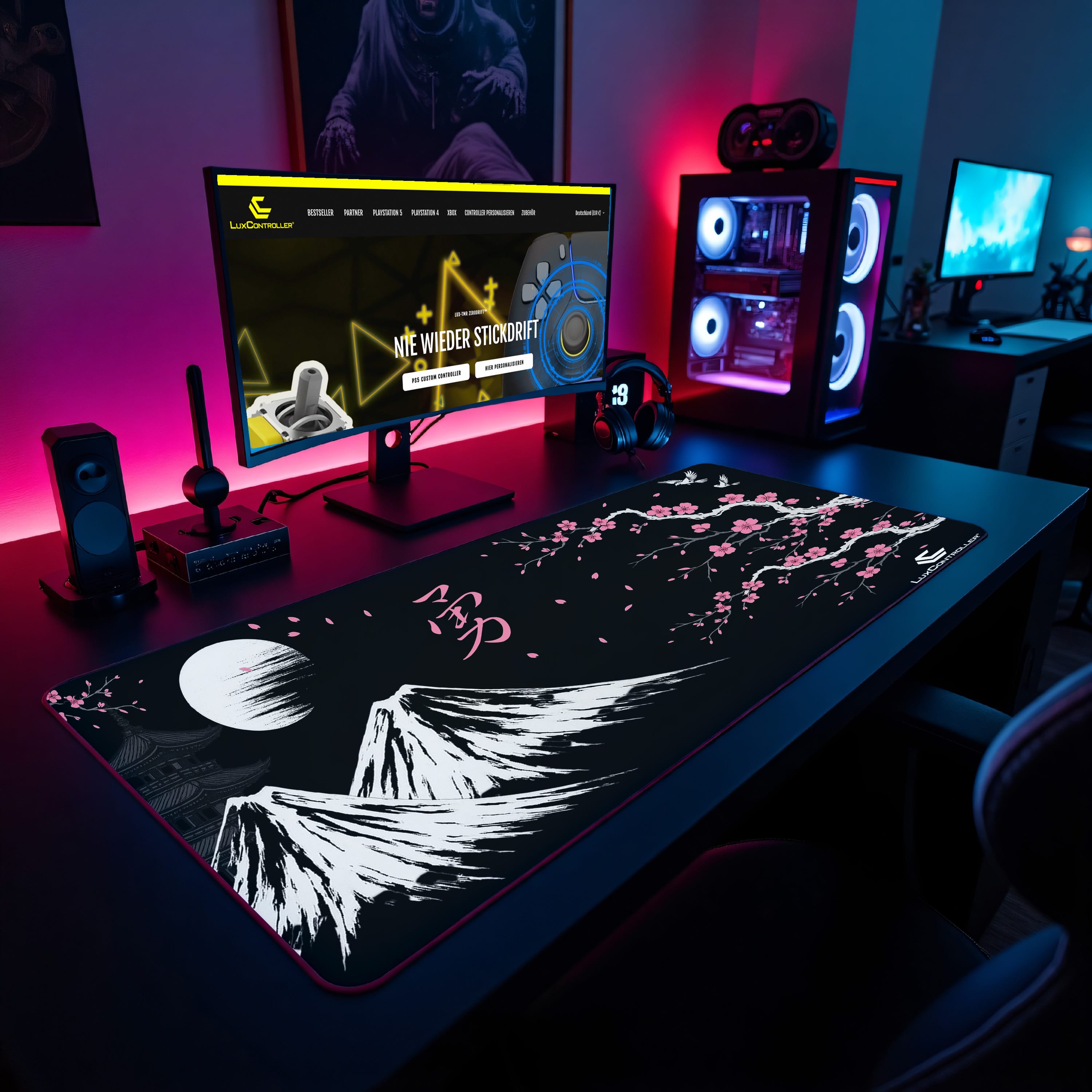 LuxPad® XXL Sakura Premium Gaming Mousepad