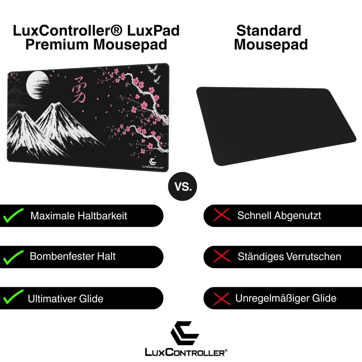 LuxPad® XXL Sakura Premium Gaming Mousepad