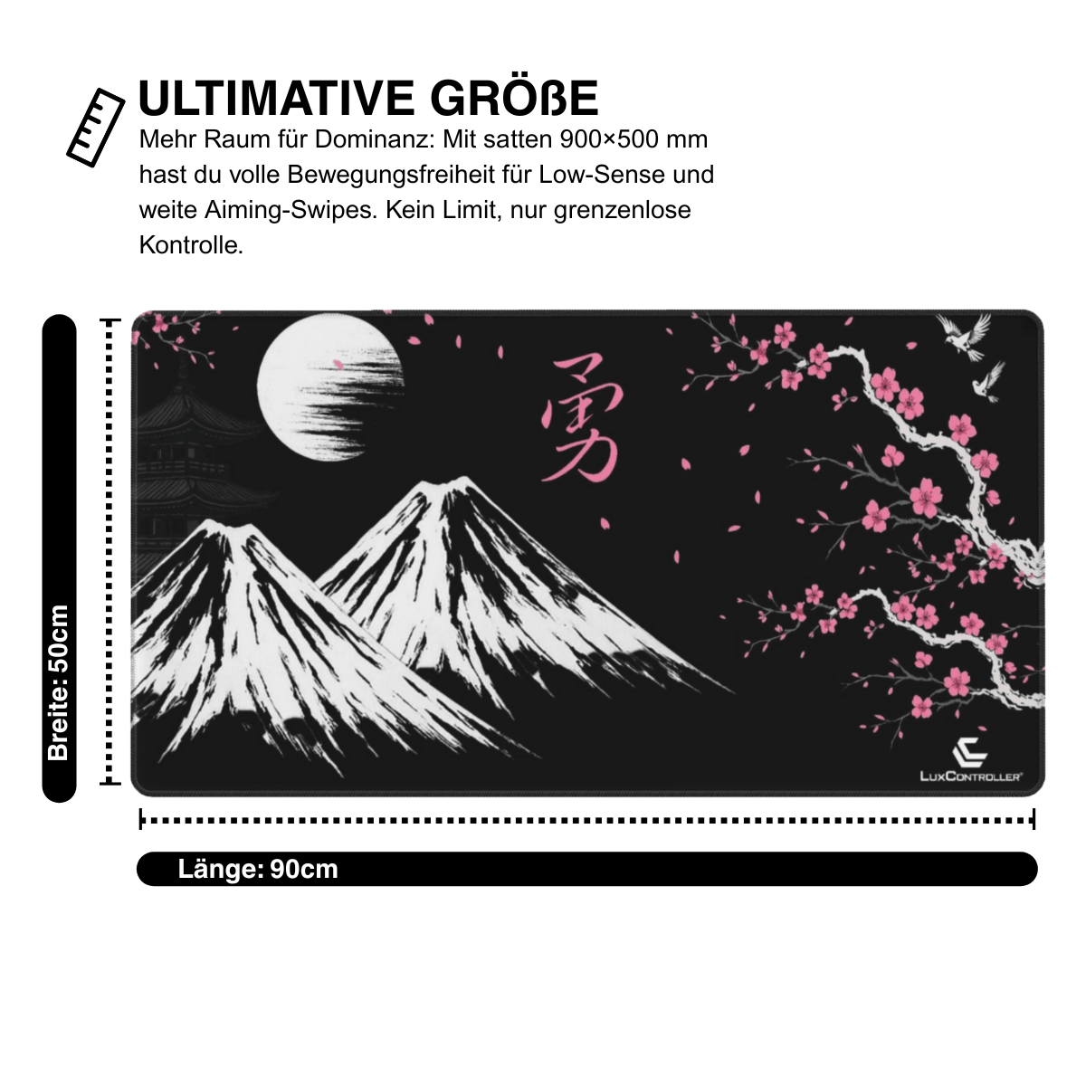 LuxPad® XXL Sakura Premium Gaming Mousepad