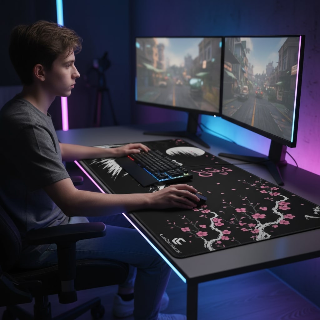 LuxPad® XXL Sakura Premium Gaming Mousepad
