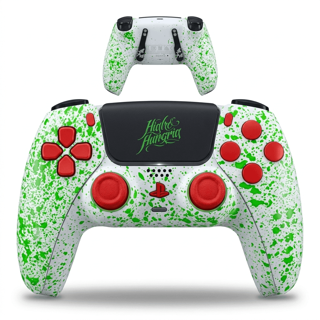 PS5 Lux Custom Controller – Splash grün | Showroom