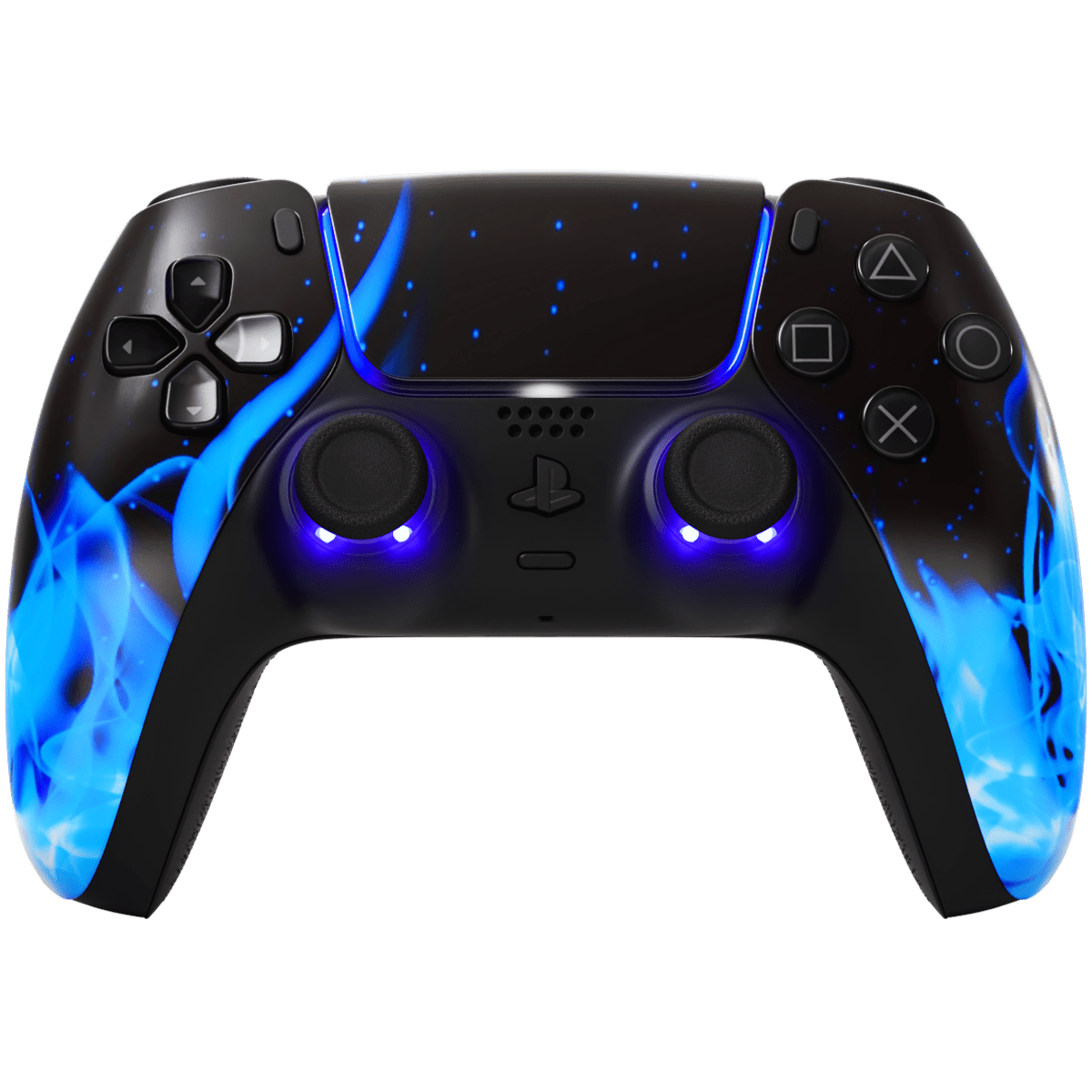 PS5 LUX BlueFire LED - Basic (ohne Paddles) / Nein (standard)