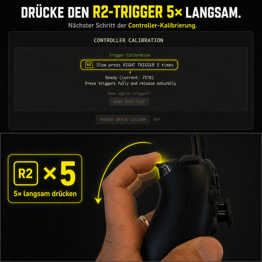 Trigger kalibrieren (3/3)